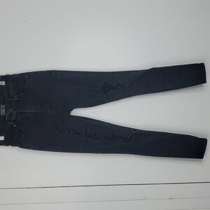 Abercrombie High Rise Super Skinny Jeans Curve Love Distressed Womens 0 Short 25